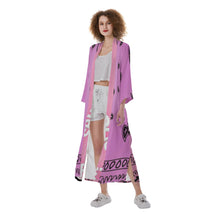 Load image into Gallery viewer, Superhero Society Jazzmen Pink Satin Kimono Long Robe
