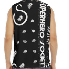 Load image into Gallery viewer, Superhero Society X-Hero Black Box O-neck Sleeveless Tank Top
