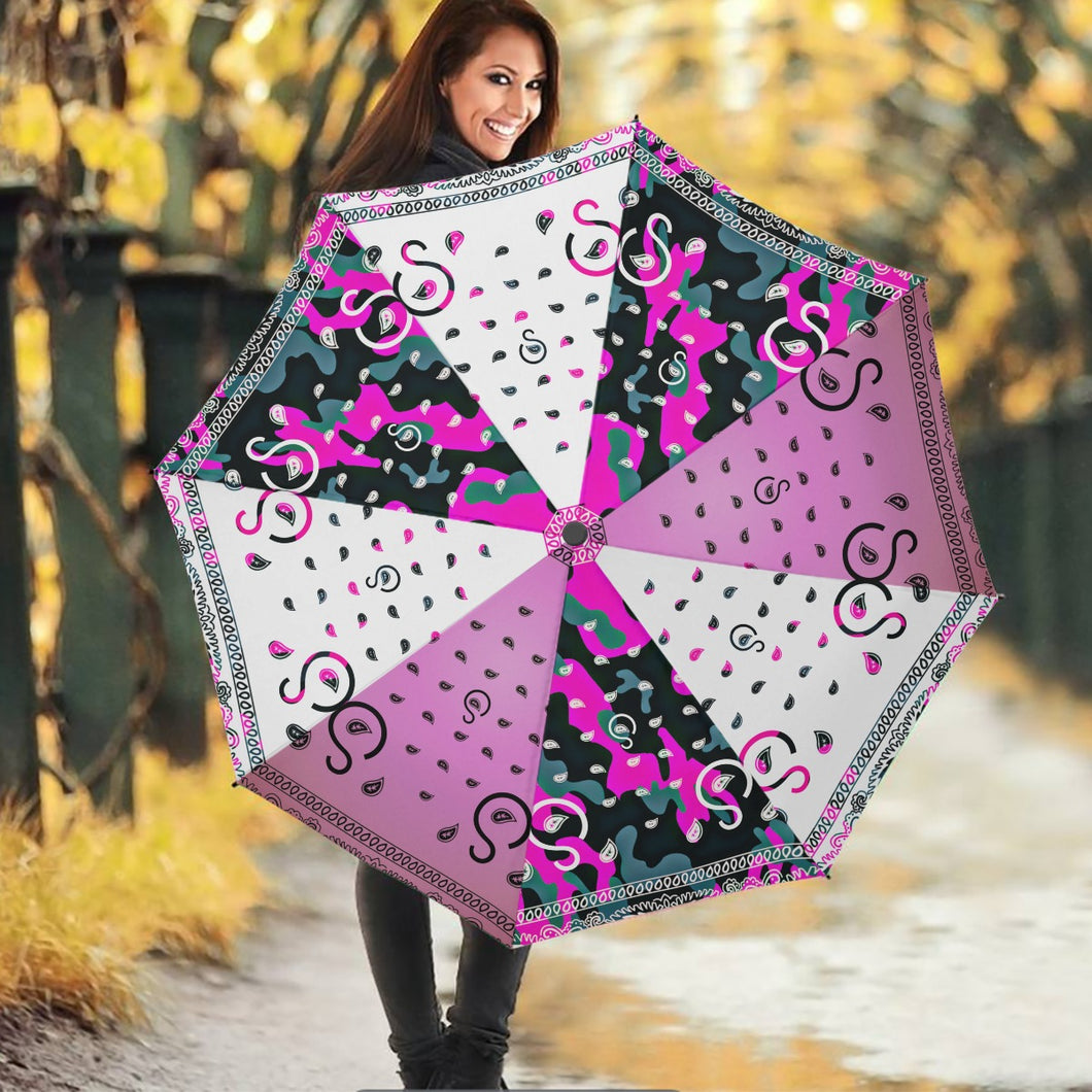 Superhero Society Pink Ice Mix Luxury Umbrella