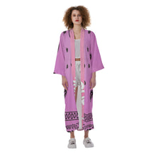 Load image into Gallery viewer, Superhero Society Jazzmen Pink Satin Kimono Long Robe
