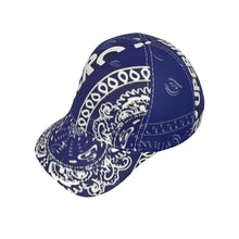 Load image into Gallery viewer, Superhero Society Blue Night Peaked Snap-Back Hat
