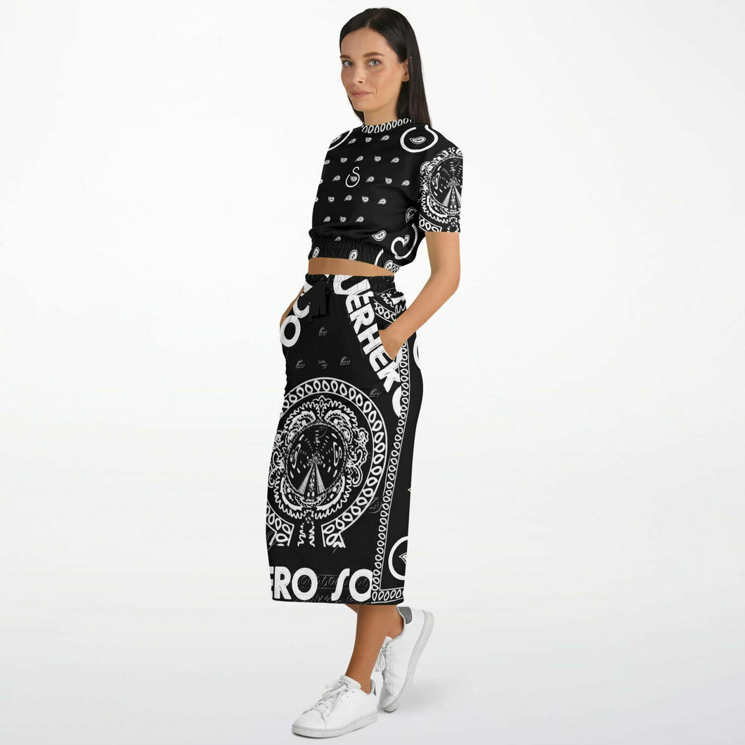 Superhero Society OG Black/White Classic Skirt and Short Sleeve Shirt