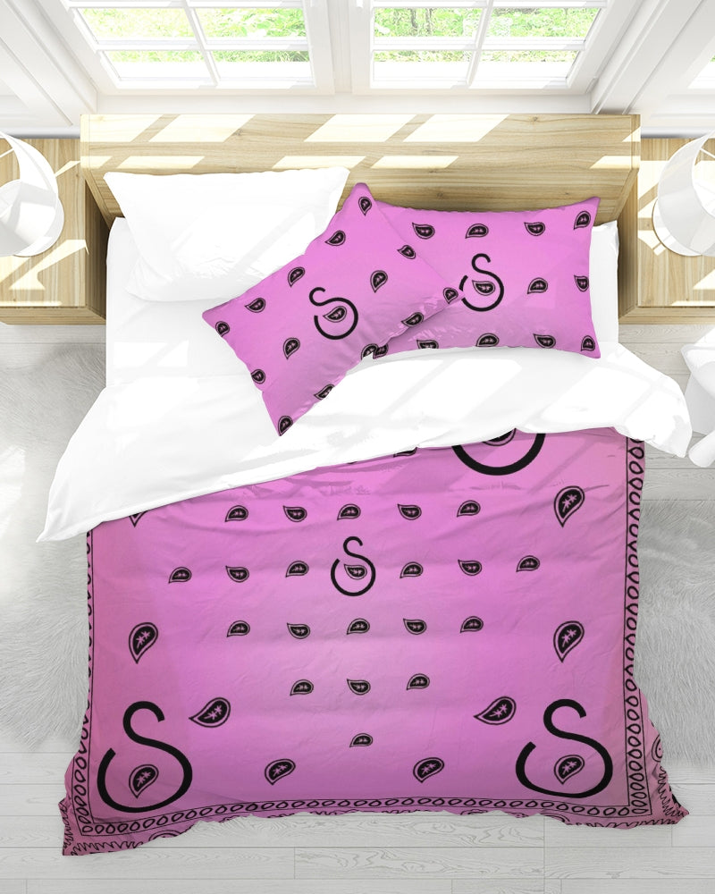 Jazzmen pink collection Queen Duvet Cover Set