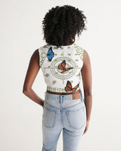 Load image into Gallery viewer, Superhero Society OG Golden Butterfly Women&#39;s Twist-Front Tank
