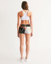 Load image into Gallery viewer, Superhero Society street wear spring edition Women&#39;s Mid-Rise Yoga Shorts
