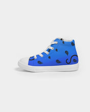 Load image into Gallery viewer, Superhero Society OG Classic Blue Night Kids Hightop Canvas Shoe
