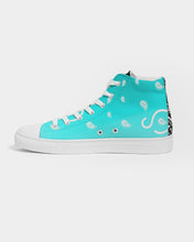 Load image into Gallery viewer, Superhero Society OG Classic Neon Blue Hightop Canvas Shoe
