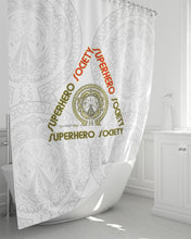 Load image into Gallery viewer, Superhero Society street wear spring edition Shower Curtain 72&quot;x72&quot;
