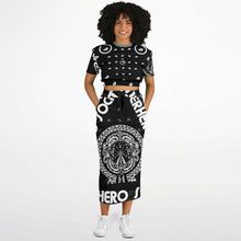 Load image into Gallery viewer, Superhero Society OG Black/White Classic Skirt and Short Sleeve Shirt
