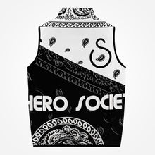 Load image into Gallery viewer, Superhero Society Black Shield Mega Mix Zipper-up Vest

