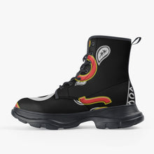 Load image into Gallery viewer, Superhero Society Leather Chunky Boots

