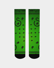 Load image into Gallery viewer, Superhero Society Turtle Green Men&#39;s Socks
