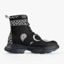 Load image into Gallery viewer, Superhero Society Leather Chunky Boots
