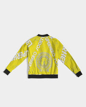 Load image into Gallery viewer, Superhero Society Moody Gold-tone Women&#39;s Bomber Jacket
