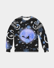 Load image into Gallery viewer, Superhero Society Black Sleigh Unisex Terry Crewneck Pullover
