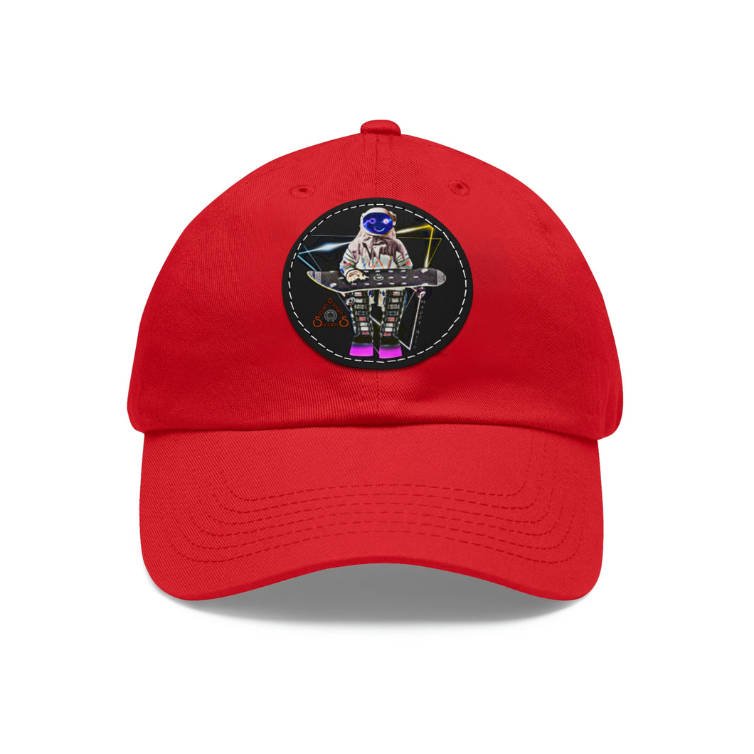 S Society Happy Astro Dad Hat with Round Leather Patch