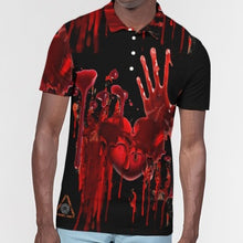 Load image into Gallery viewer, Superhero Society Spooky Love Men&#39;s Slim Fit Short Sleeve Polo
