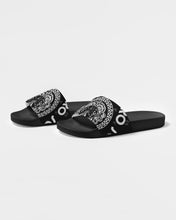 Load image into Gallery viewer, Superhero Society Black/White Twin Women&#39;s Slide Sandal
