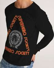 Load image into Gallery viewer, Superhero Society Classic Black Long Sleeve Tee
