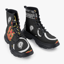 Load image into Gallery viewer, Superhero Society Leather Chunky Boots
