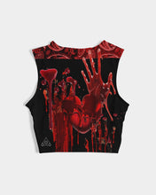 Load image into Gallery viewer, S Society Spooky Love Twist-Front Tank
