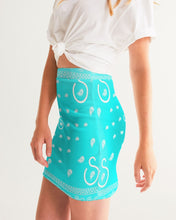 Load image into Gallery viewer, Superhero Society Neon Blue Women&#39;s Mini Skirt
