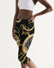 Load image into Gallery viewer, Superhero Society Gold Tears Women&#39;s Mid-Rise Capri
