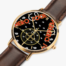 Load image into Gallery viewer, Superhero Society Ultra-Thin Leather Strap Quartz Watch (Rose Gold With Indicators)
