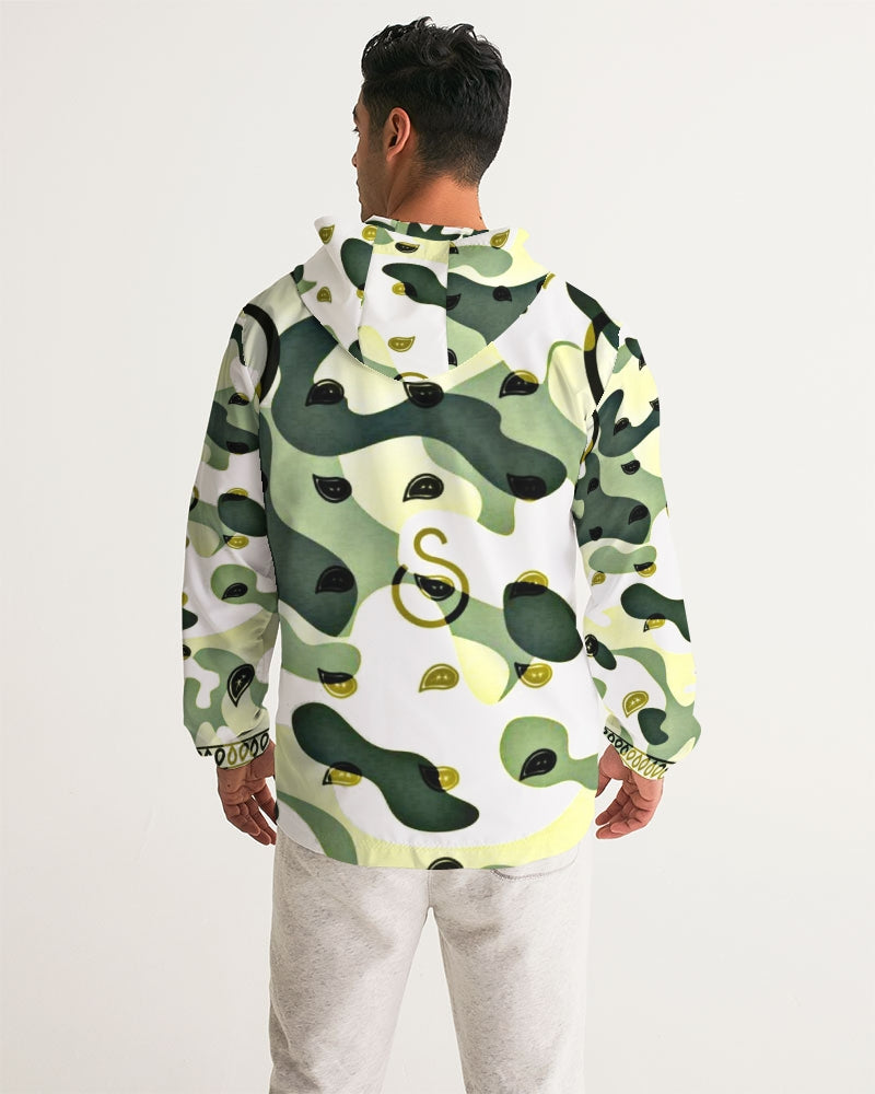 Superhero Society Lazy Green Camouflage Windbreaker