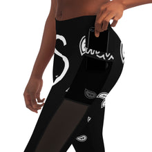 Load image into Gallery viewer, Superhero Society OG Classic Black/White Pocket Spandex Pants
