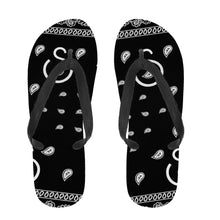 Load image into Gallery viewer, Superhero Society Flip Flops -black
