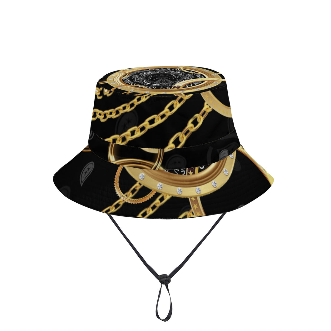 Superhero Society Gold Tears Fisherman's Hat w/drawstring