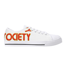 Load image into Gallery viewer, Superhero Society Classic White Low-Top Chucks
