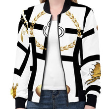 Load image into Gallery viewer, S Society Imperial Gold  Classic  Women&#39;s Bomber Jacket
