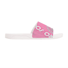 Load image into Gallery viewer, Superhero Society Girly Pink Slide Sandals - White
