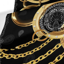 Load image into Gallery viewer, Superhero Society Gold Tears Luxury Silk Scarf
