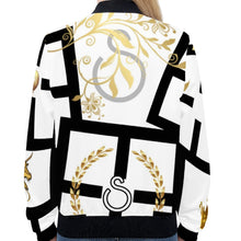 Load image into Gallery viewer, S Society Imperial Gold  Classic  Women&#39;s Bomber Jacket
