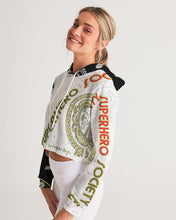 Load image into Gallery viewer, Superhero Society street wear spring edition Women&#39;s Cropped Hoodie
