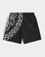 Load image into Gallery viewer, Superhero Society Black Shield Men&#39;s Swim Trunk
