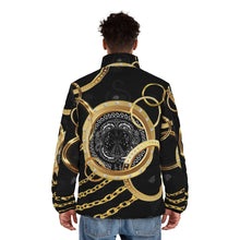 Load image into Gallery viewer, Superhero Society Gold Tears Puffer Jacket
