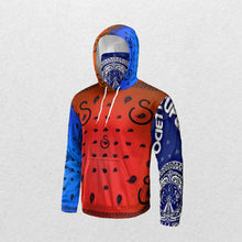 Load image into Gallery viewer, Superhero Society OG Classic Blue Night/Day Mask Hoodie
