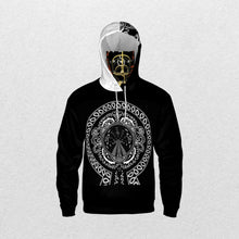 Load image into Gallery viewer, Superhero Society OG Classic Black Shield Mask Hoodie
