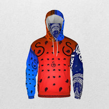 Load image into Gallery viewer, Superhero Society OG Classic Blue Night/Day Mask Hoodie
