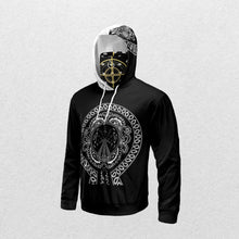 Load image into Gallery viewer, Superhero Society OG Classic Black Shield Mask Hoodie
