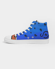 Load image into Gallery viewer, Superhero Society Blue Night Men&#39;s Hightop Canvas Shoe
