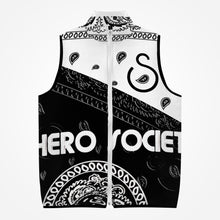 Load image into Gallery viewer, Superhero Society Black Shield Mega Mix Zipper-up Vest
