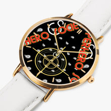 Load image into Gallery viewer, Superhero Society Ultra-Thin Leather Strap Quartz Watch (Rose Gold With Indicators)

