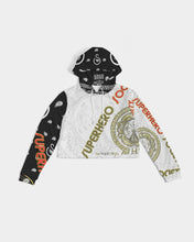 Load image into Gallery viewer, Superhero Society street wear spring edition Women&#39;s Cropped Hoodie
