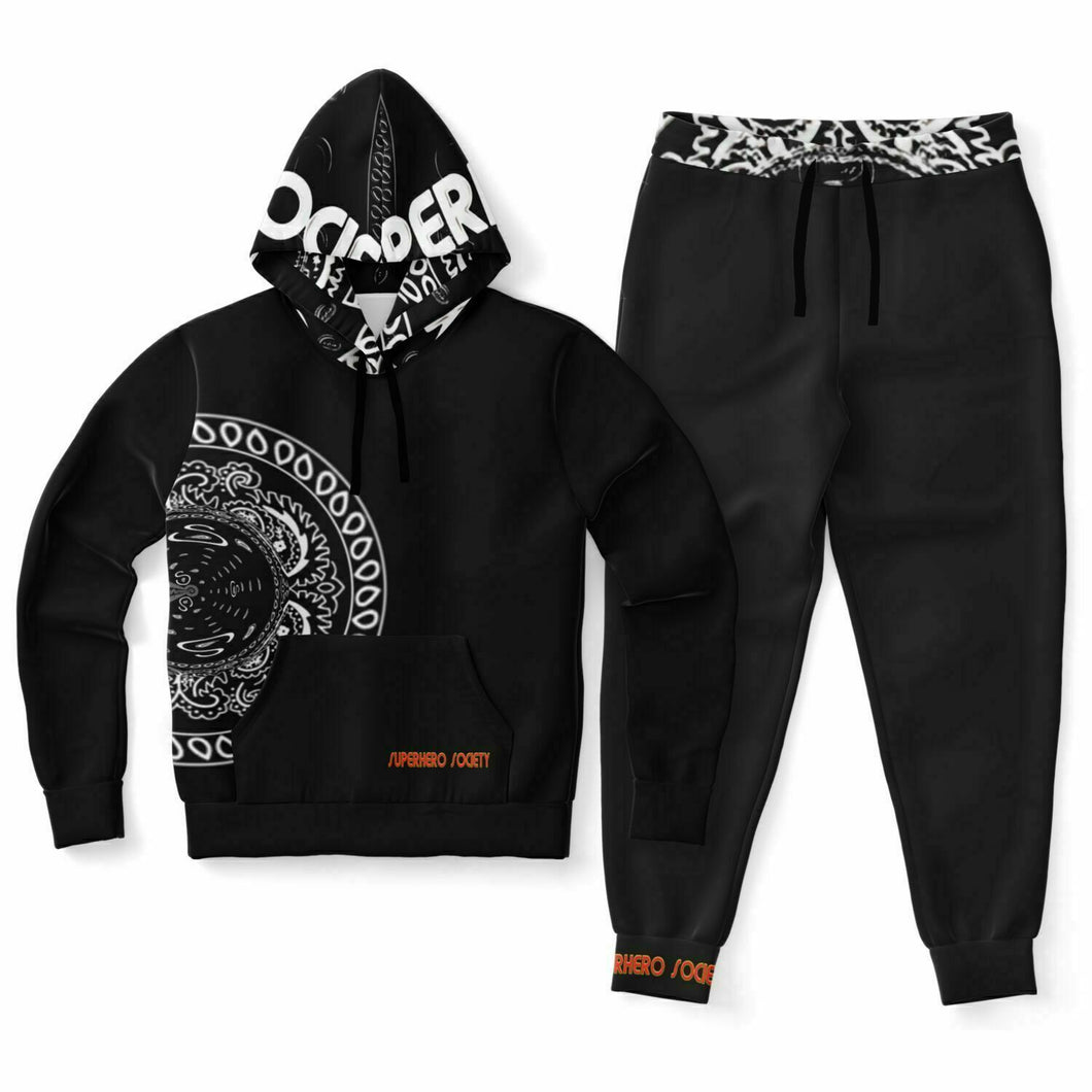 Superhero Society OG Black Shield Unisex Hoodie/Joggers