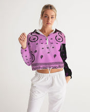 Load image into Gallery viewer, Jazzmen pink collection Women&#39;s Cropped Windbreaker
